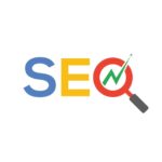 seo-search-engine-logo-with-magnifying-glass-and-arrow-vector